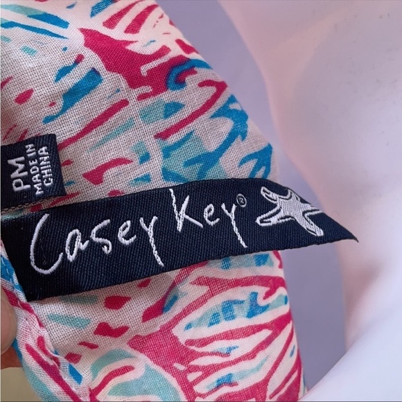 Coral Shells Tunic Beach Vacation Blouse comfy Size Med - Picture 7 of 8